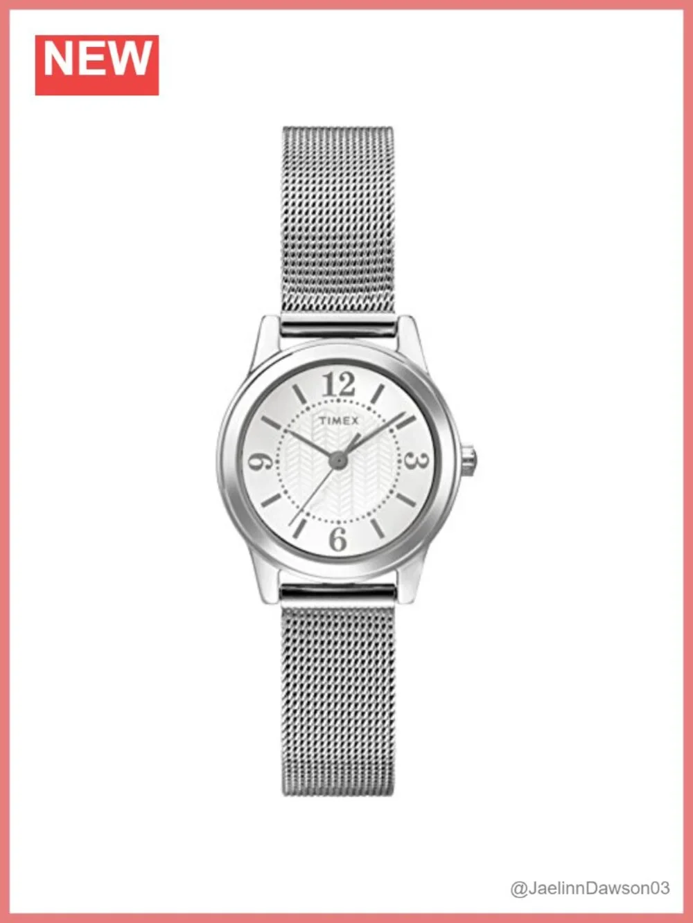 Timex Women's Casey Dress Watch Silver-Tone Stainless Steel Mesh Bracelet Quartz
